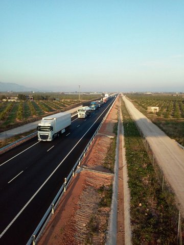 19 de Novembre: 5è. Tall de carretera a Vinaròs