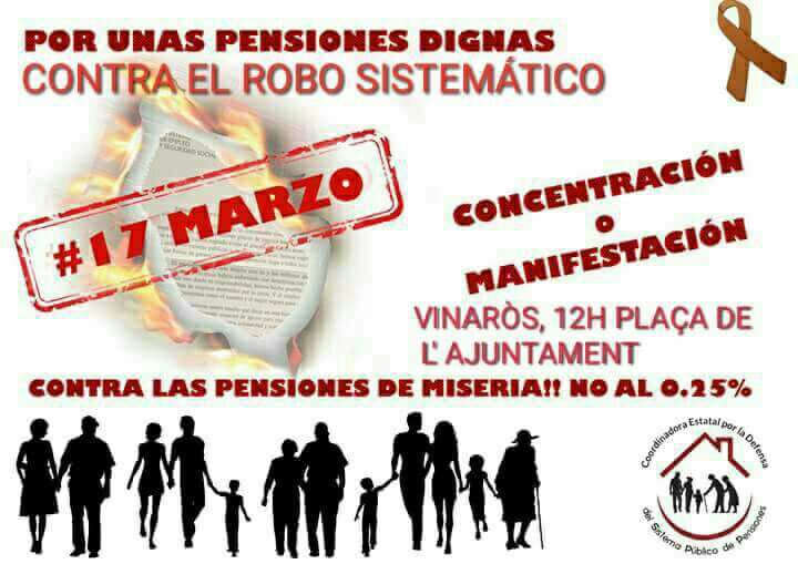 CONCENTRACIÓ PER LES PENSIONS